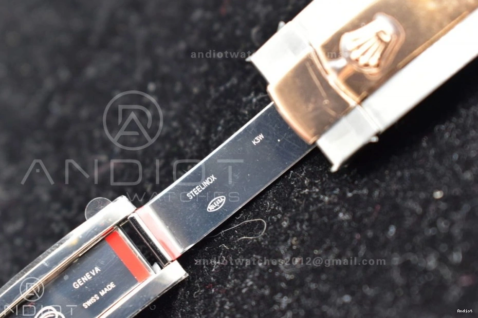 GMF 41 Bracelet RG Best 126333 RG Dial Coffee DateJust Plated on Oyster A3235 SS Edition 0329